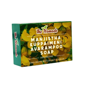 Manjistha Kuppaimeni (Indian Nettle) Avarampoo (Tanner's Cassia) Herbal Soap